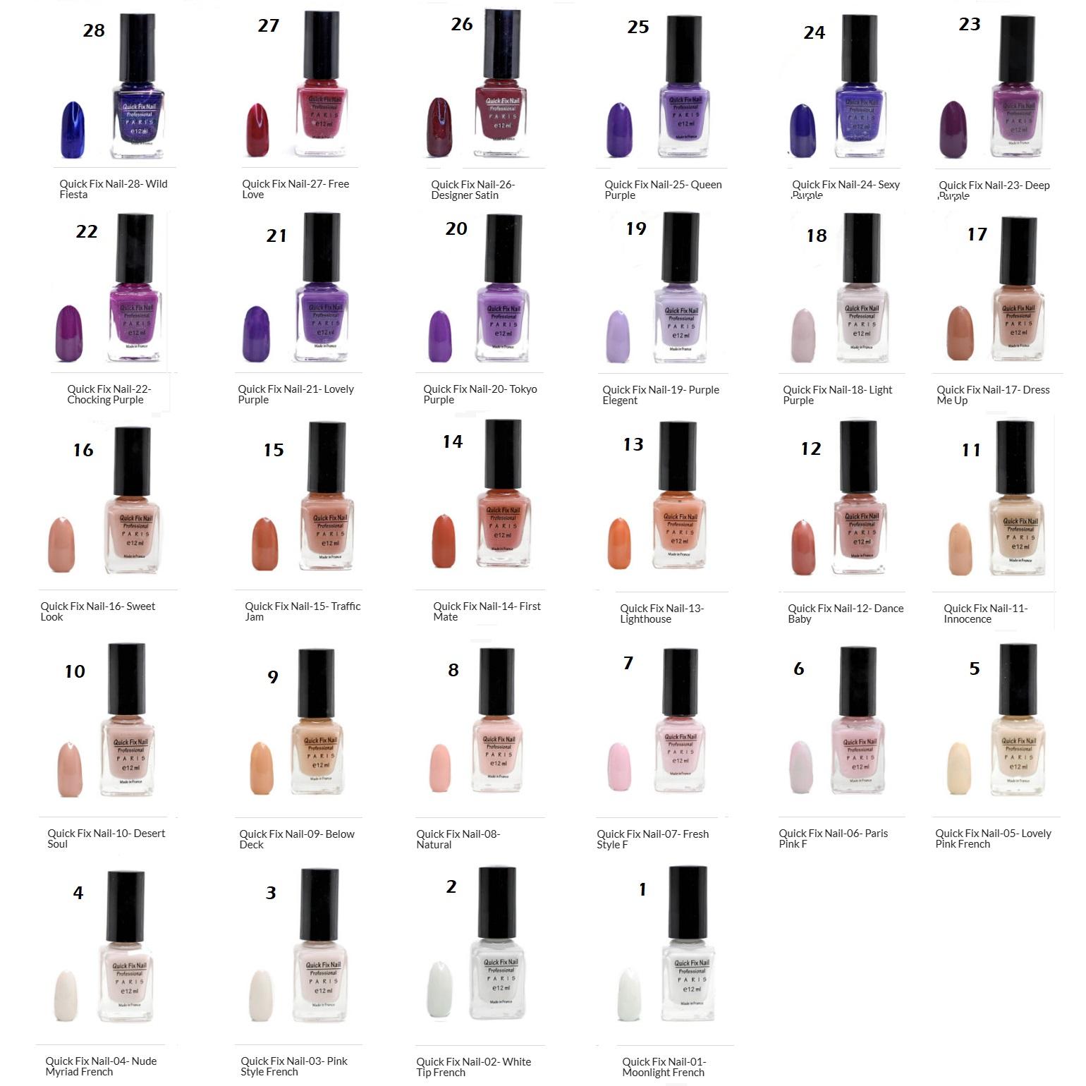 Quick Fix Nail Polish 1-28