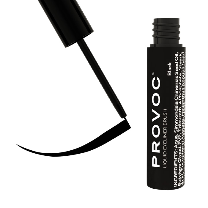 Provoc Liquid Eyeliner Brush Black