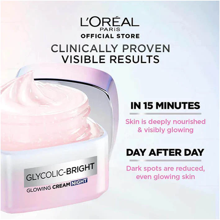 L’oreal Glycolic Bright Night Cream 50ml