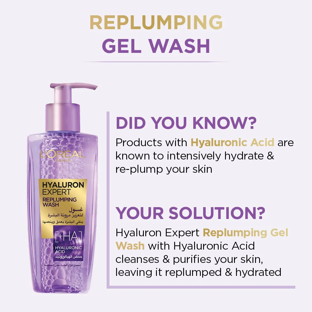 L’oreal Hyaluron Expert Replumping Gel Wash