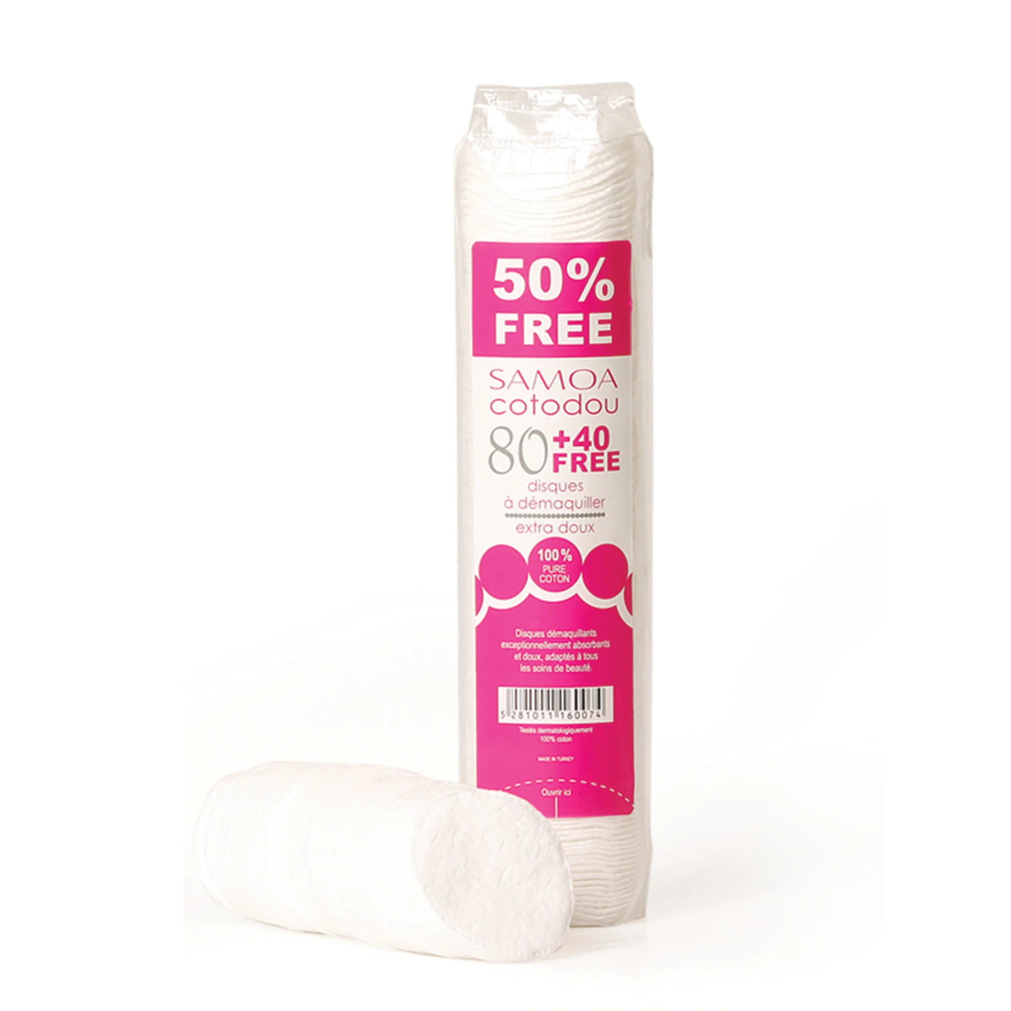 Samoa Cotton Pads 80+40 Free