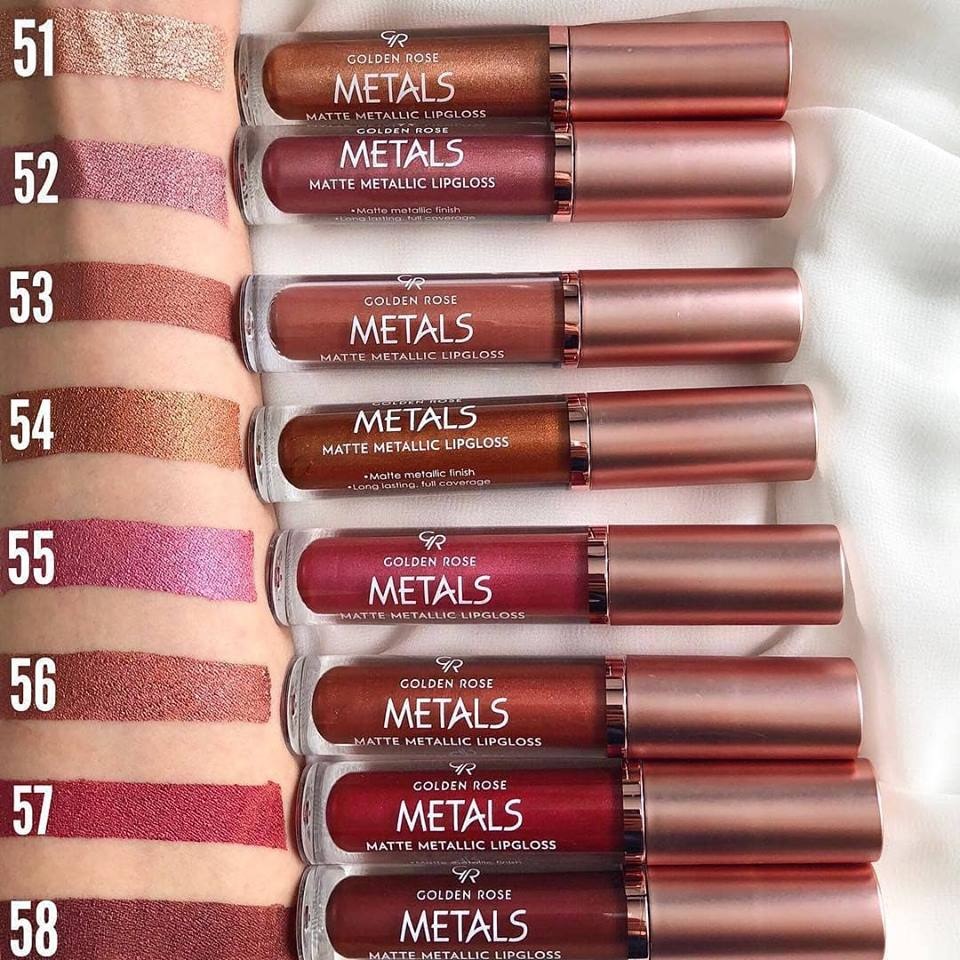 Golden Rose Matte Metallic Lipgloss METALS